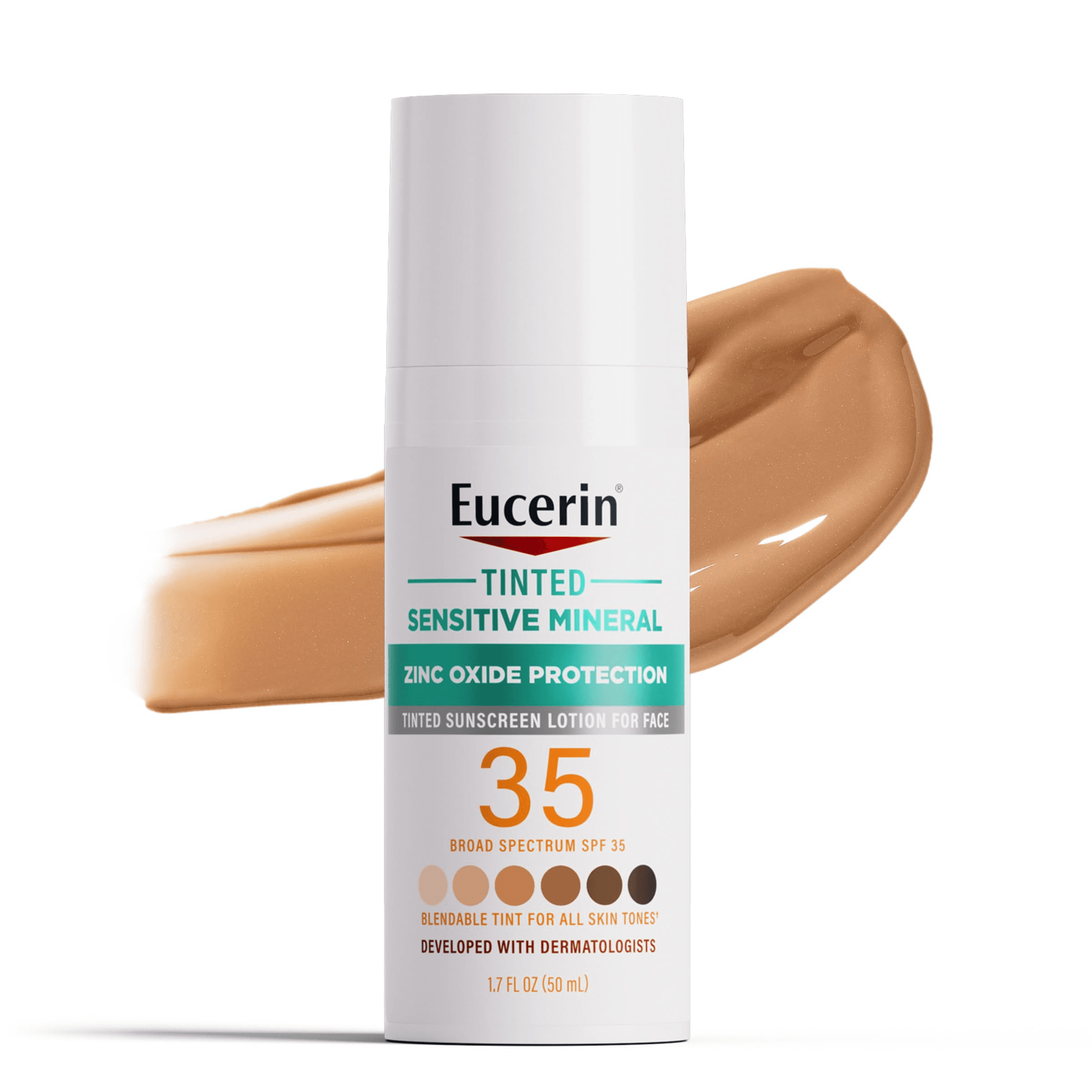 Anúncio: Eucerin Protector Solar Tinted Sensitive Mineral Zinc SPF35 50ML