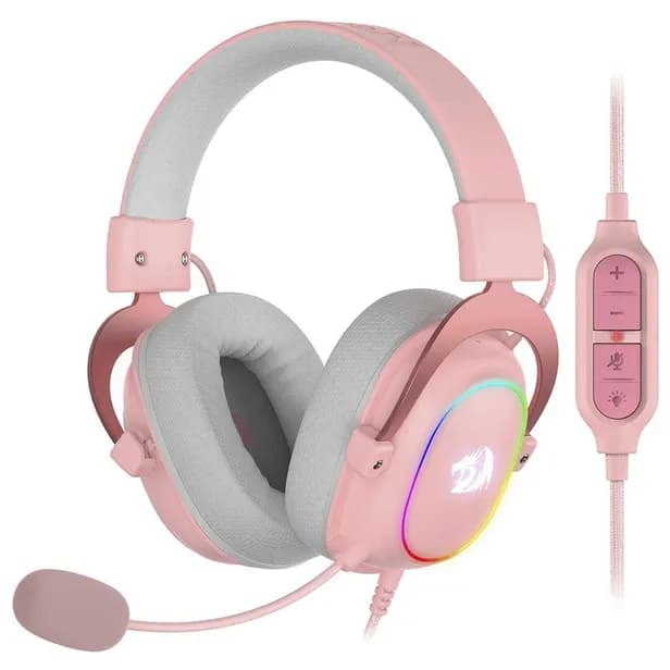Anúncio: Redragon Auricular H510P-RGB Zeus X Pink