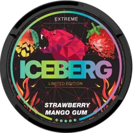 Anúncio: Iceberg Pouches Strawberry Mango Gum 16GR Extreme Limited Edition