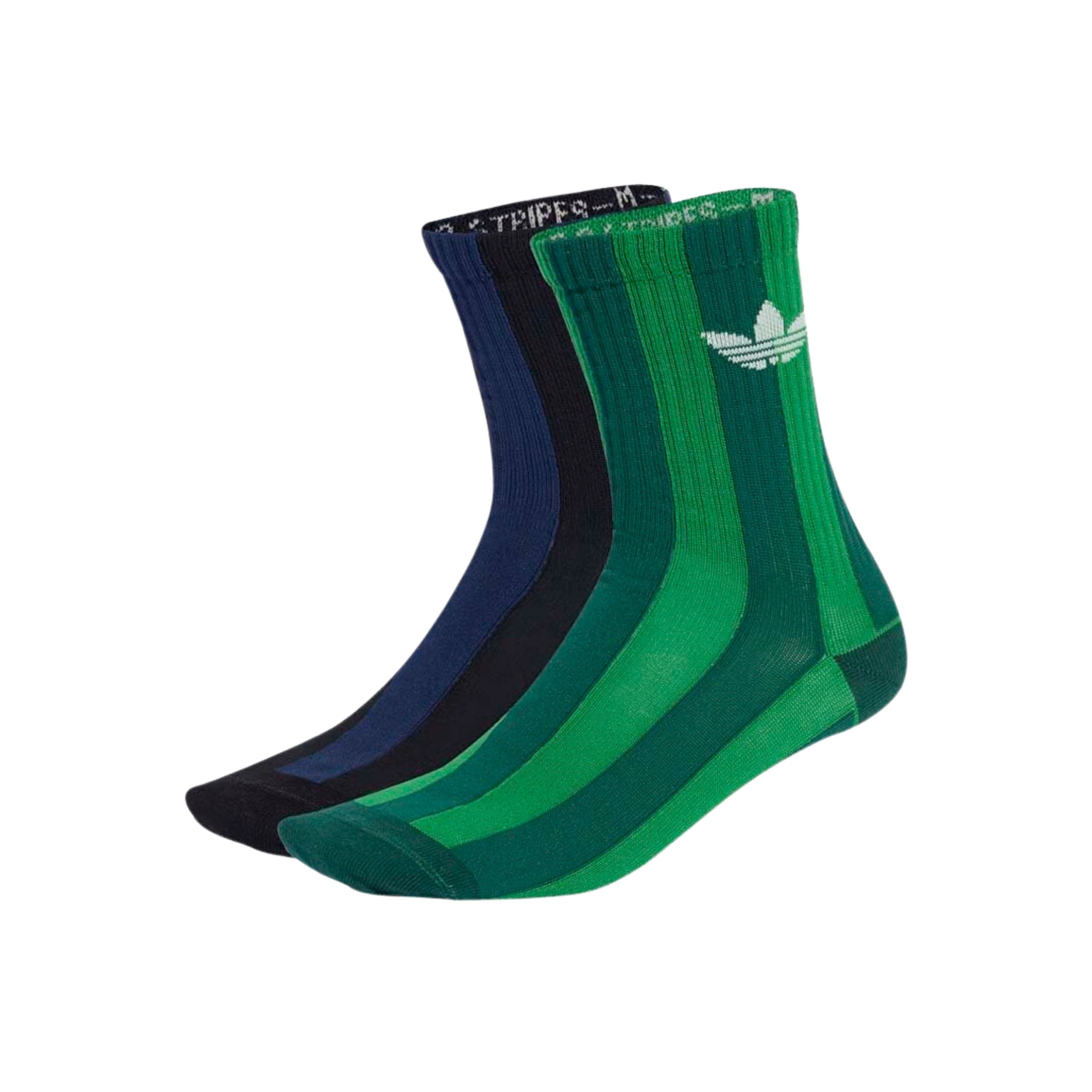 Anúncio: Adidas Medias Unisex Striped Cr S 2P JW7984 (l) Verde/azul