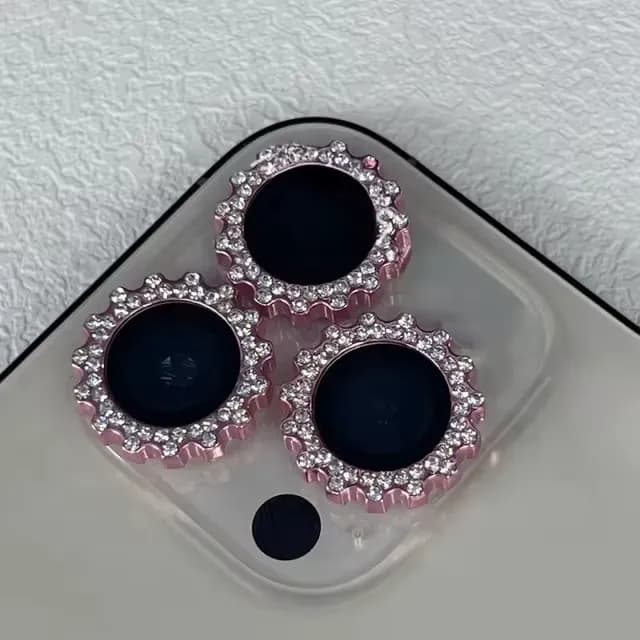 Anúncio: Smart Vision Protector De Camara iPhone 16/PLUS Diamante Pinky
