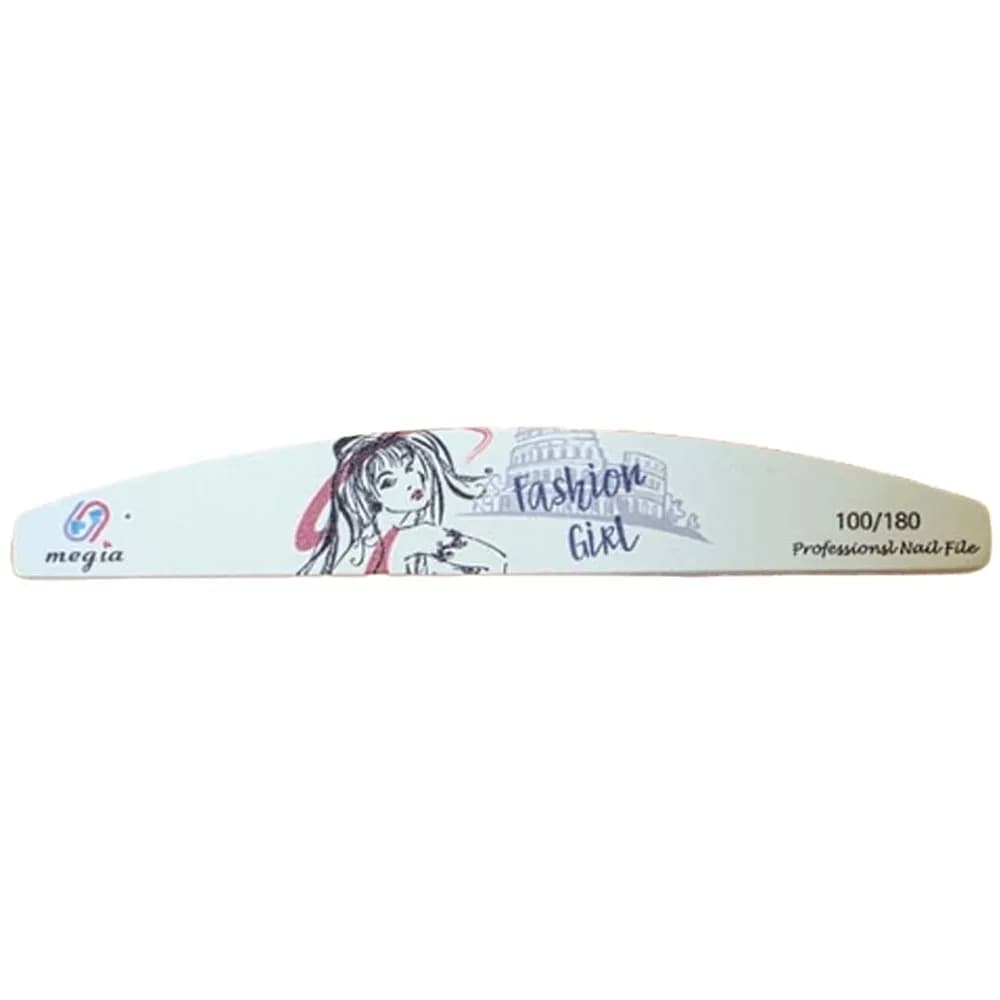 Anúncio: Original Lija De Uñas Fashion Girl MZ-164 Blanco/lila/rosa