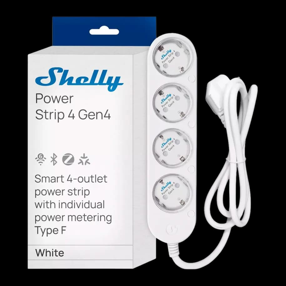 Anúncio: Shelly Power Strip 4 GEN4 White FG3800238070564