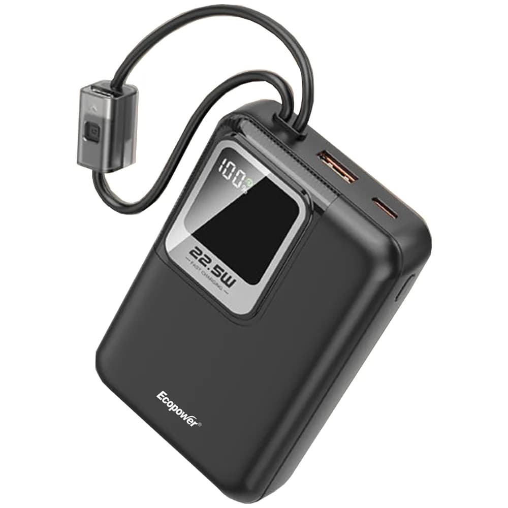 Anúncio: Ecopower Cargador Portatil EP-C883 12000MAH Negro