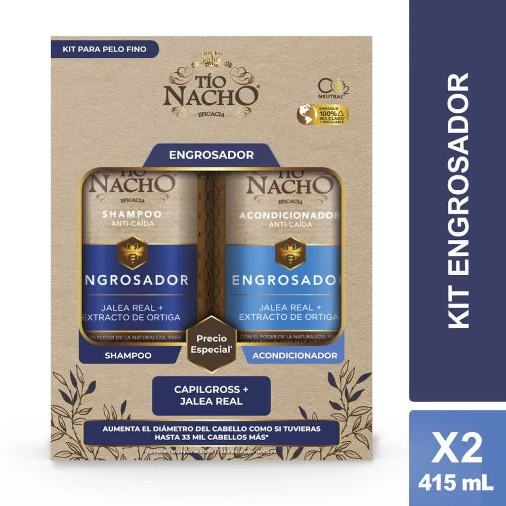 Anúncio: Tio Nacho Set Shampoo Engrosador+ Acondicionador 415ML