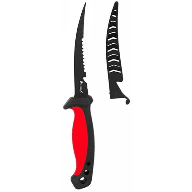 Anúncio: Sumax Cuchillo De Pesca SU-2405-R Acero Inox Rojo