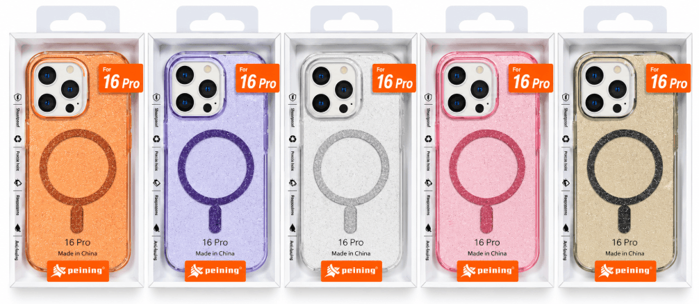 Anúncio: Peining Capa iPhone 16 PRO Magsafe Sparkle Colores Varios
