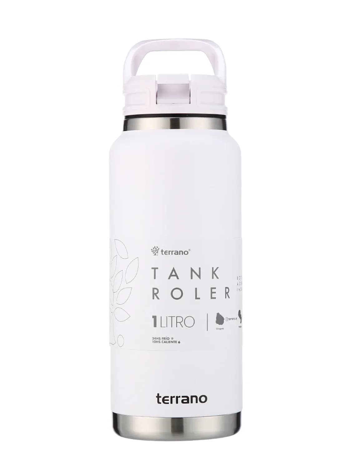 Anúncio: Terrano Botella Acero Inox Tank Roller 1L Blanco