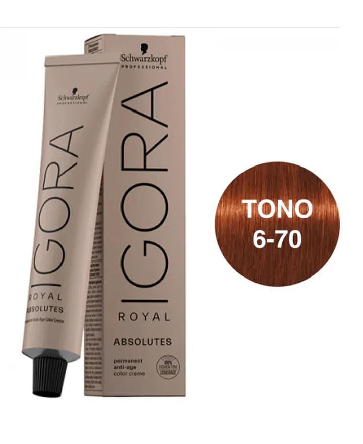 Anúncio: Schwarzkopf Tinte P/pelo Igora Royal Absolutes 60ML 6-70