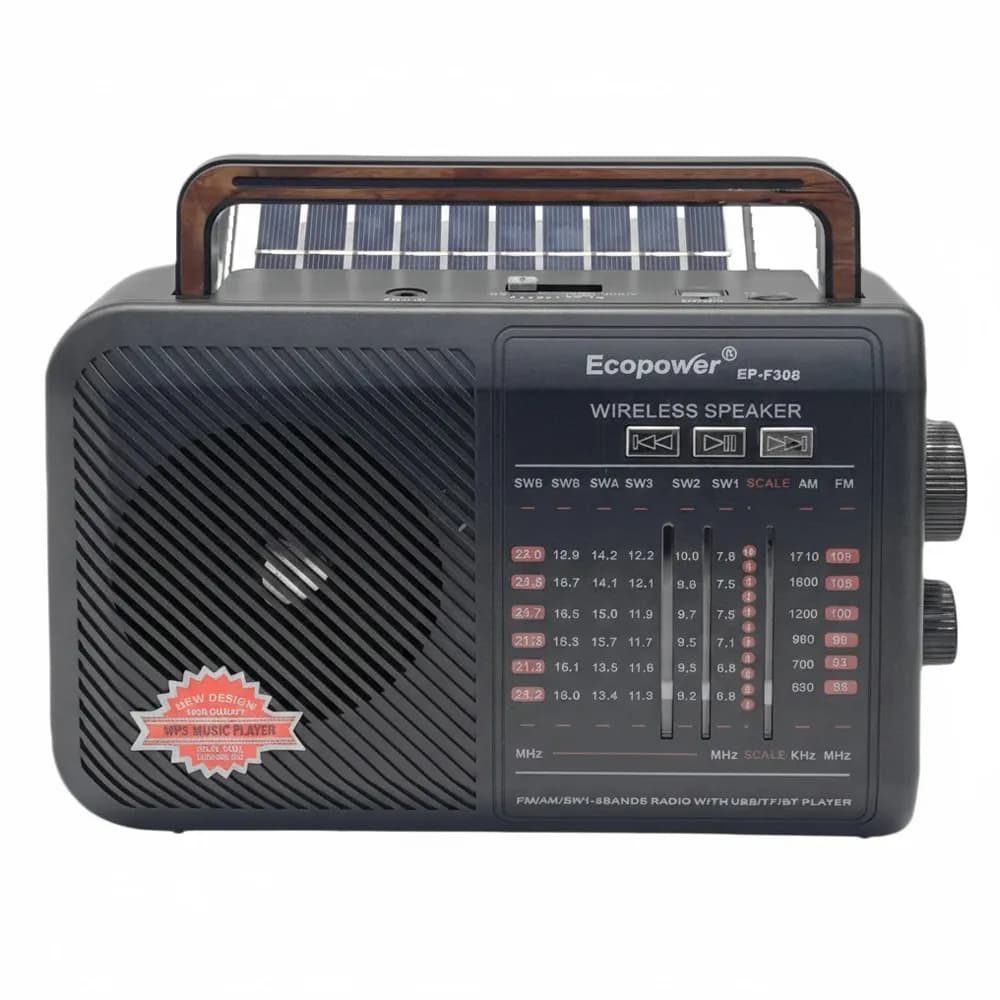 Anúncio: Ecopower Radio EP-F308 Usb/sd/fm/bt Negro