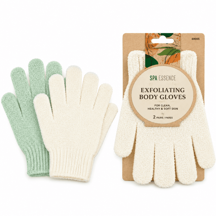 Anúncio: Cala Guante De Baño Exfoliante Para Baño Ivory / Sage 2 Pares 49085