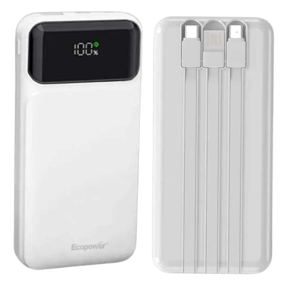 Anúncio: Ecopower Cargador Portatil EP-C850 12000MAH Blanco