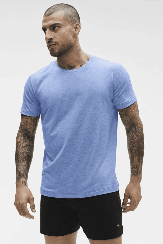 Anúncio: Alo Remera Conquer Reform M1205R Provence Blue Heather (t) L