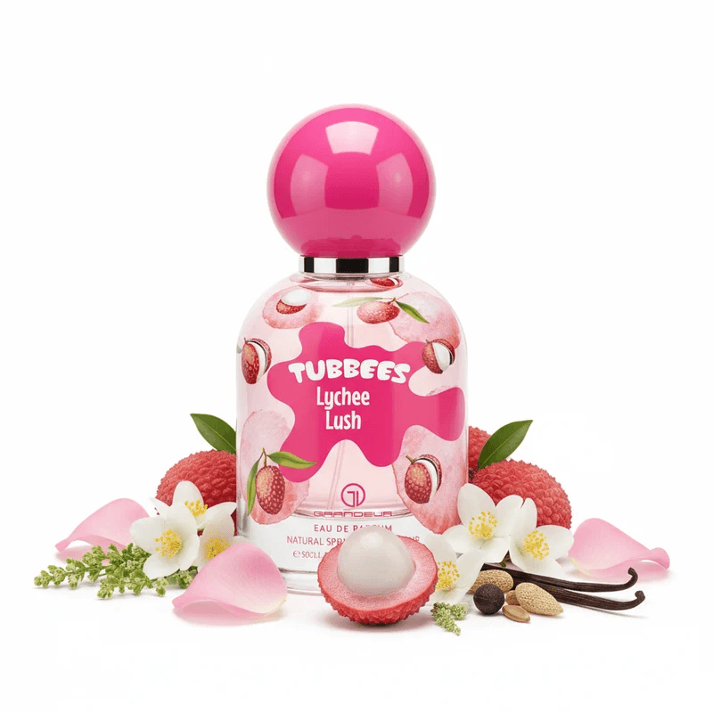 Anúncio: Grandeur Elite Perfume Tubbees Lychee Lush Unisex Eau De Parfum 50ML