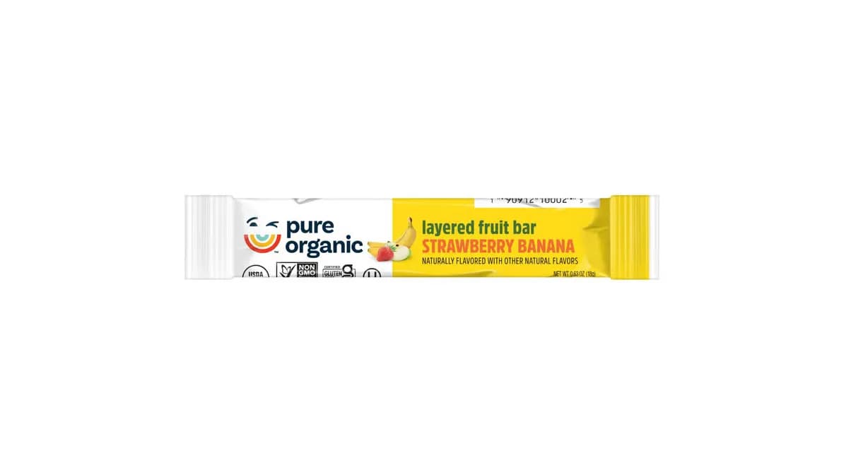 Anúncio: Pure Organic Barra De Frutas Organica Strawberry Banana 18G