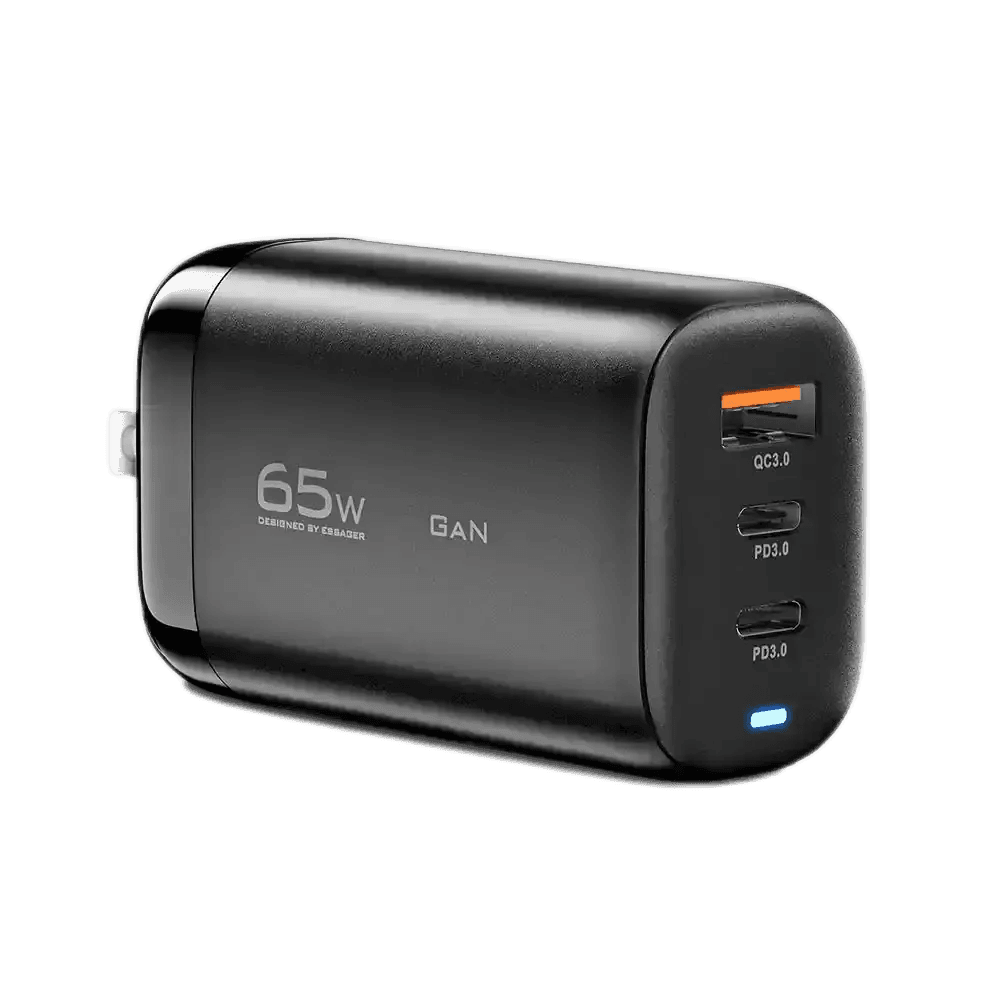 Anúncio: Essager Cargador Fuente ECT65W-AYB01-Z USB A/usb-c 65W Black