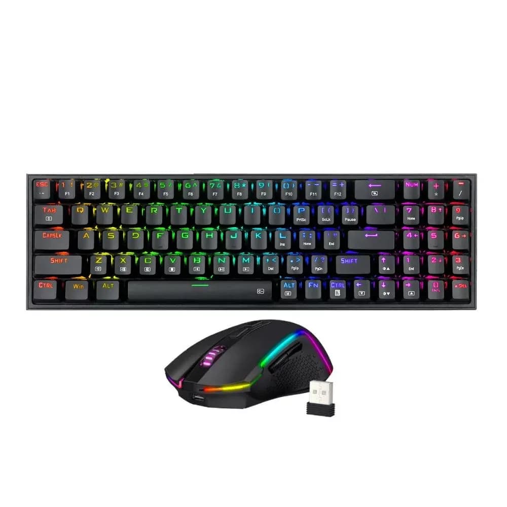 Anúncio: Redragon Teclado+mouse S136 Red Eng Negro