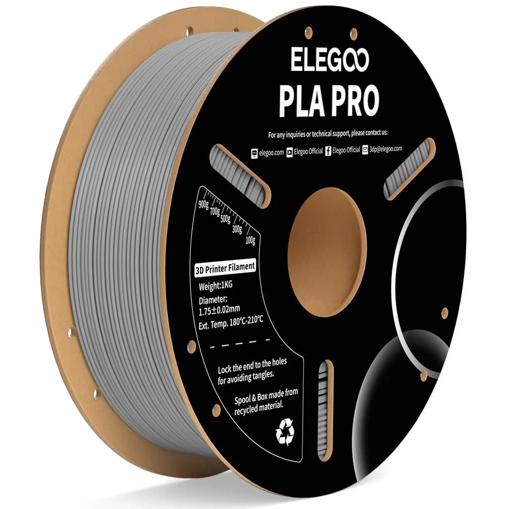 Anúncio: Elegoo Filamento Pla PRO P/impresora 3D 1KG/1.75MM Grey