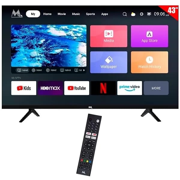 Anúncio: Mtek TV Smart LED 43" MK43FSGF FHD HDMI Google TV