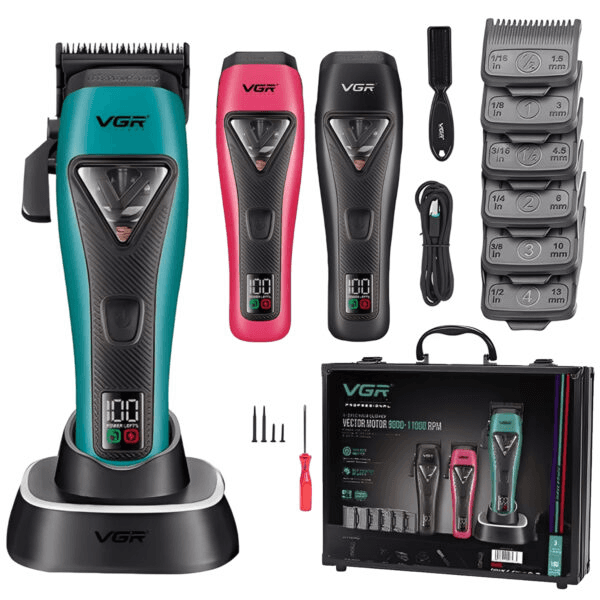 Anúncio: Vgr Set Cortador De Pelo V-035C Vector Motor 9000-11000RPM USB Recargable