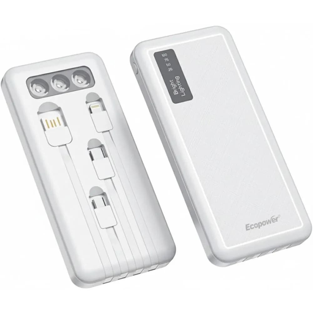 Anúncio: Ecopower Cargador Portatil EP-C879 12000MAH Blanco