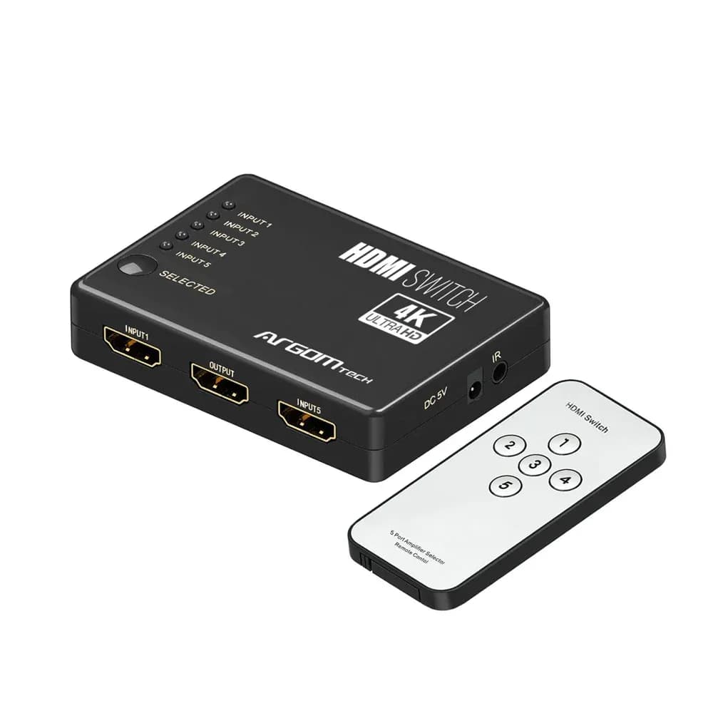 Anúncio: Argom Hub Switch HDMI 5P ARG-AV-5125 A00572 4K Ultra HD Negro