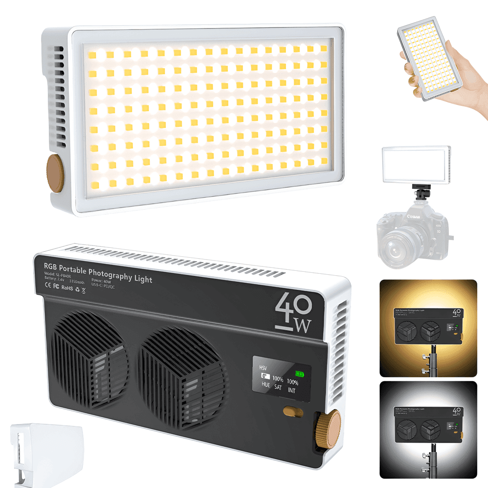 Anúncio: Mamen Luz LED Para Videos SL-PB40R Rgb+bi-color 40W