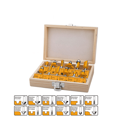 Anúncio: Ingco Kit Juego Brocas AKRT1201 6MM C/12PZS