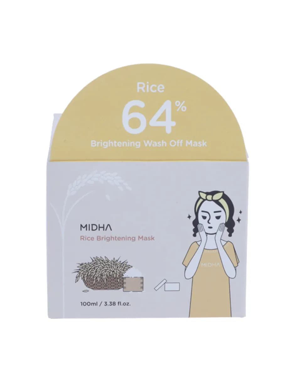 Anúncio: Midha Mascarilla Facial Iluminadora De Arroz 100ML