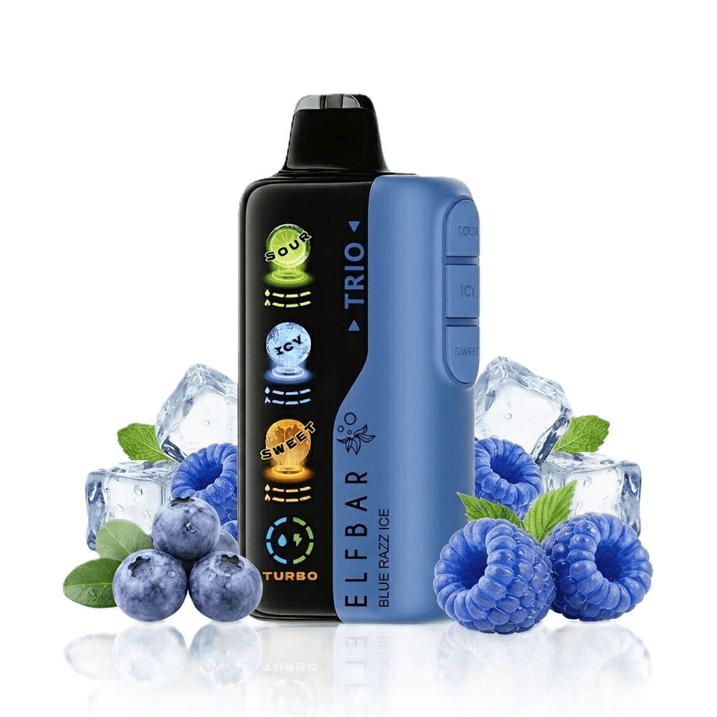 Anúncio: Elfbar Vaper Desechable Trio 40000PUFFS Blue Razz Ice
