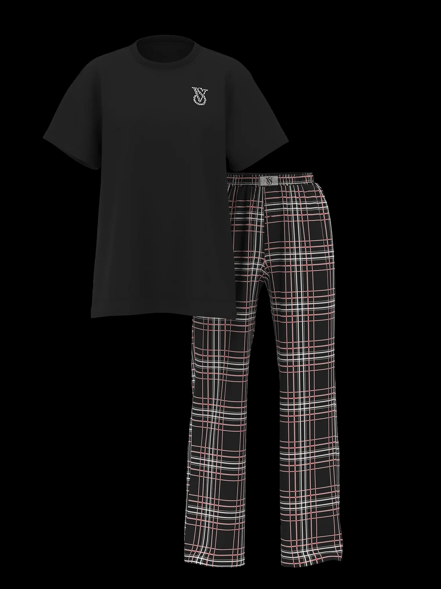 Anúncio: Victoria's Secret Pijama C/pantalon Rayas Negro 36014827 (t)xl