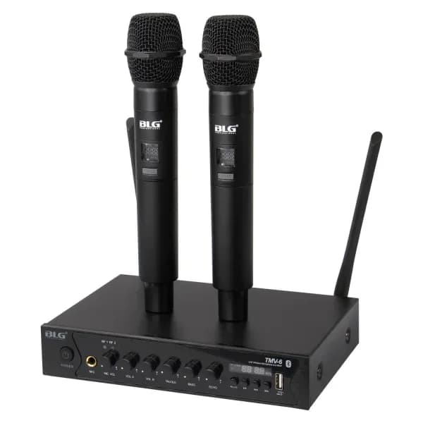 Anúncio: Blg Microfono Inalambrico TMV-6 2MIC/UHF/BT/USB Negro