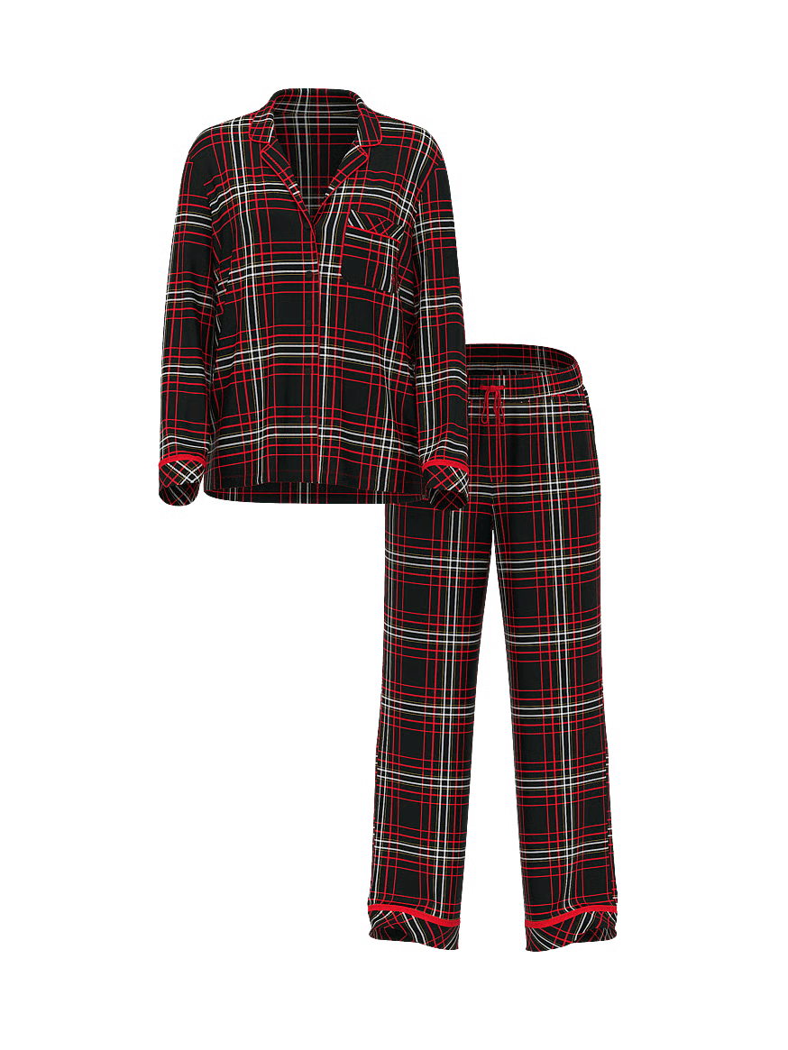 Anúncio: Victoria's Secret Pijama C/pantalon Negro Cuadros 36014656 (t) S