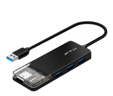 Anúncio: Ftx Hub FTX-HUBT1-PB 4 Ports Usb-a 3.0 Negro