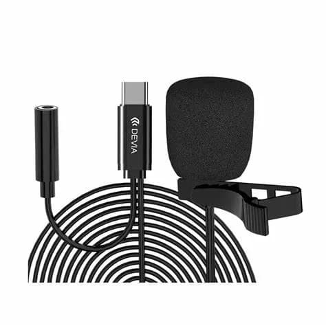 Anúncio: Devia Micrófono EM604 Wired Smart Series Tipo C 1.5M Black
