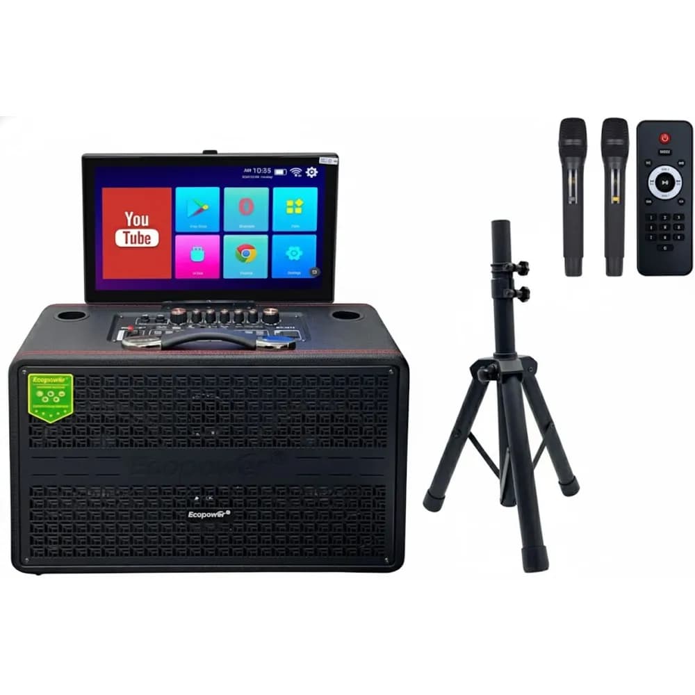 Anúncio: Ecopower Speaker EP-1979 15.4" 120W/BT/USB/2MICROFONO