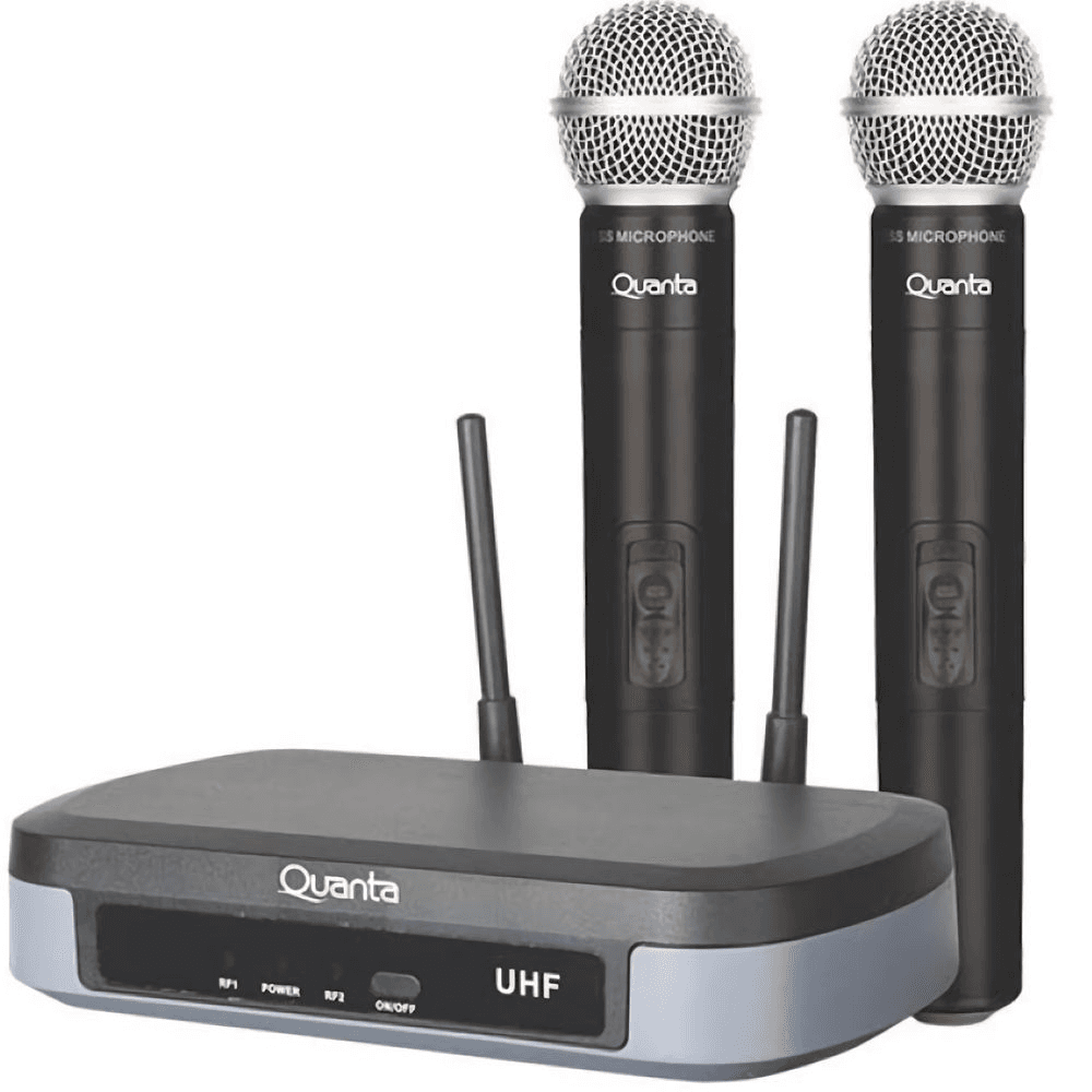 Anúncio: Quanta Micrófono QTMWU104 2MIC Bivolt Negro