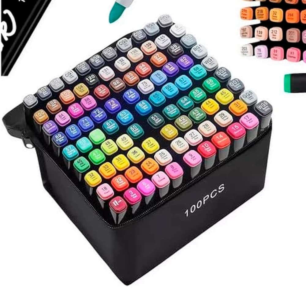 Anúncio: CANETAS COLORIDAS TOUCH KIT 100 PCS •