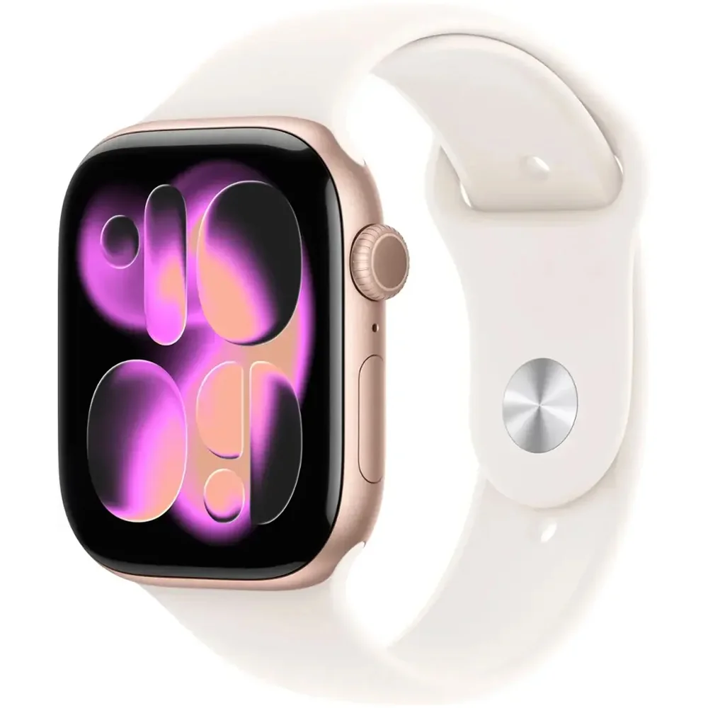 Anúncio: Apple Watch Series 11 46mm GPS MEV74LW/A Aluminum Rose Gold/Sport Band Light Blush M/L (49603)