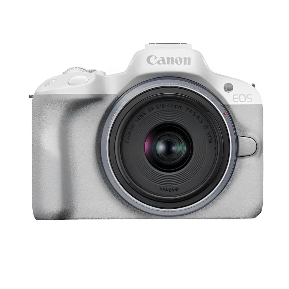 Anúncio: CAMERA CANON EOS R50 MIRROR. RF-S 18-45MM LENS KIT WHITE
