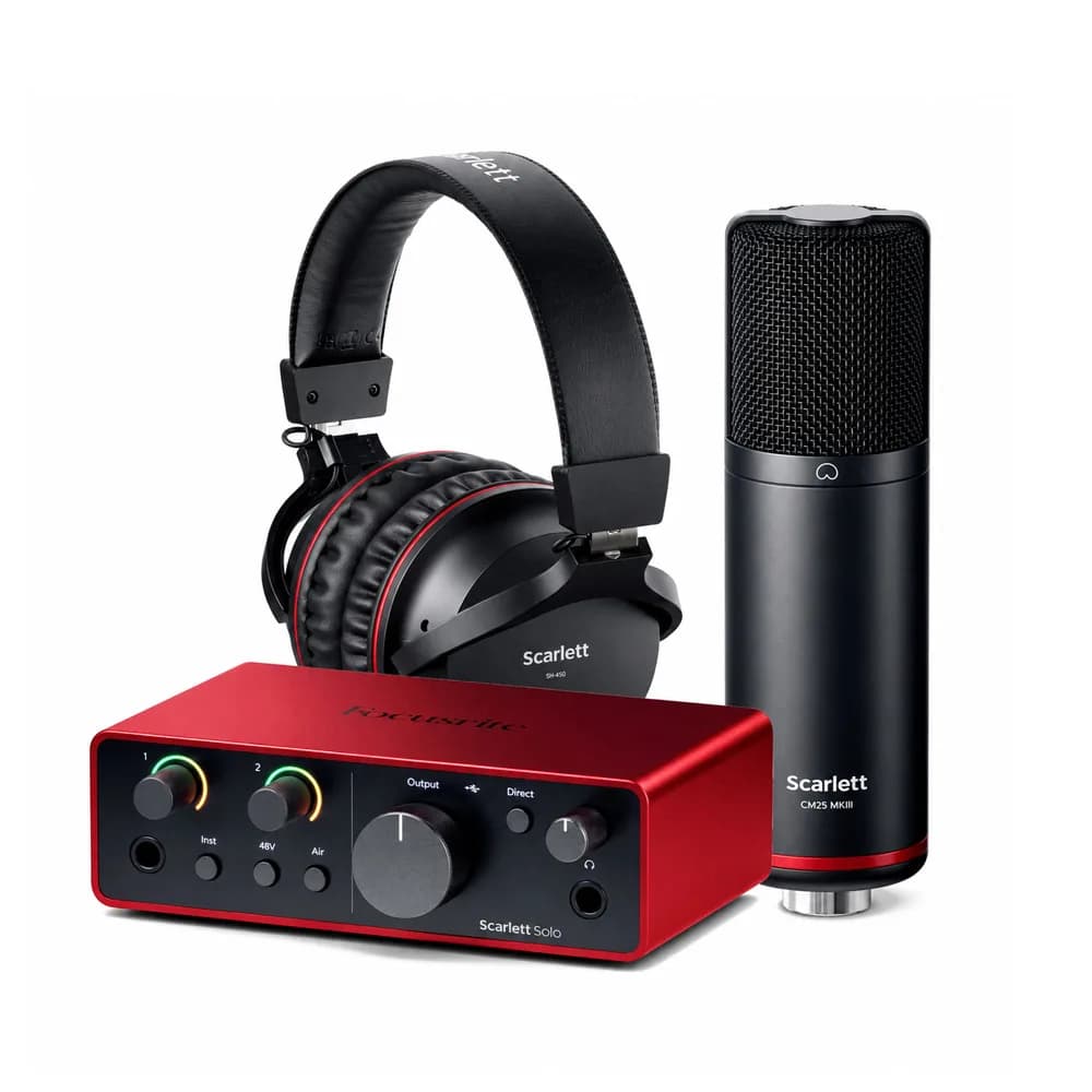 Anúncio: FOCUSRITE SCARLETT SOLO STUDIO G4