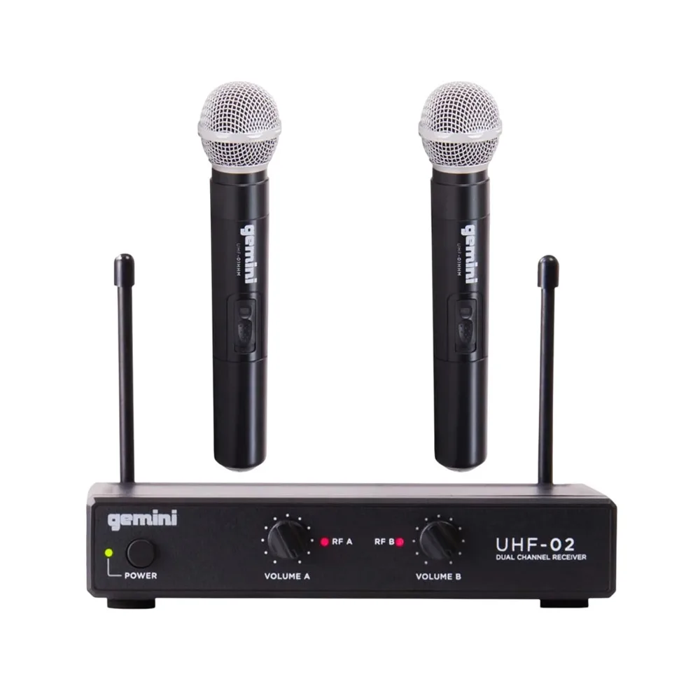 Anúncio: MICROFONE GEMINI UHF 02M MAO DUPLO