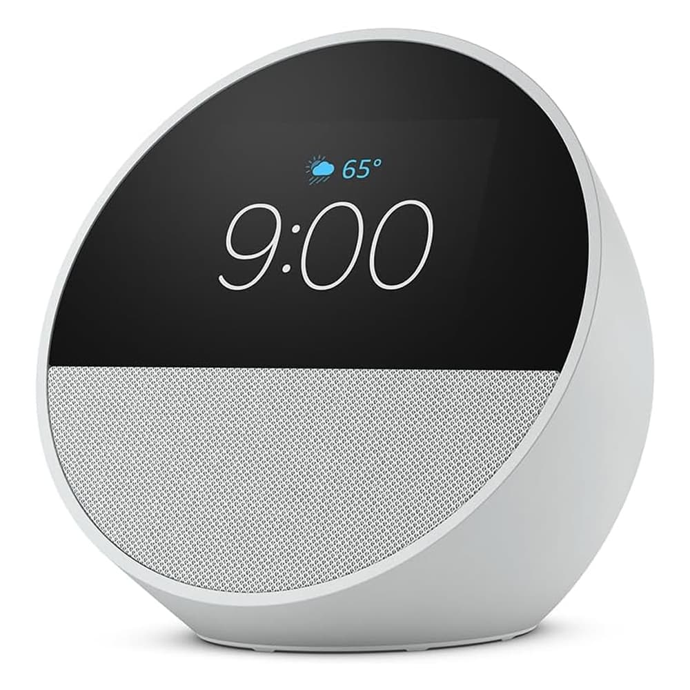 Anúncio: Amazon Echo Spot 2024 com Tela 2.83 / Alexa / Relógio / Alto-Falante / Wi-Fi - Glacier White