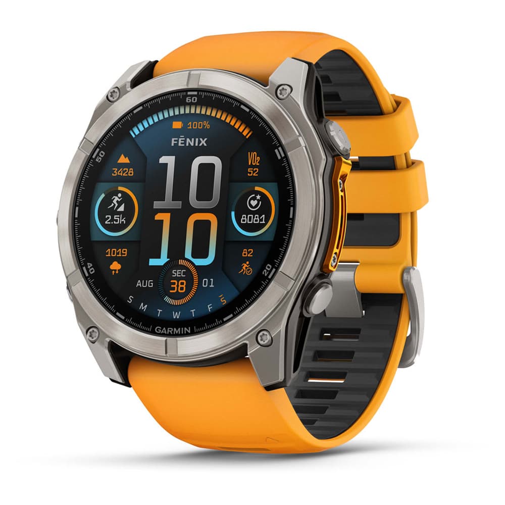 Anúncio: Smartwatch Garmin Fenix 8 AMOLED 010-02904-10 de 47mm ANT+ / Bluetooth / 10 ATM / Wi-Fi - Orange