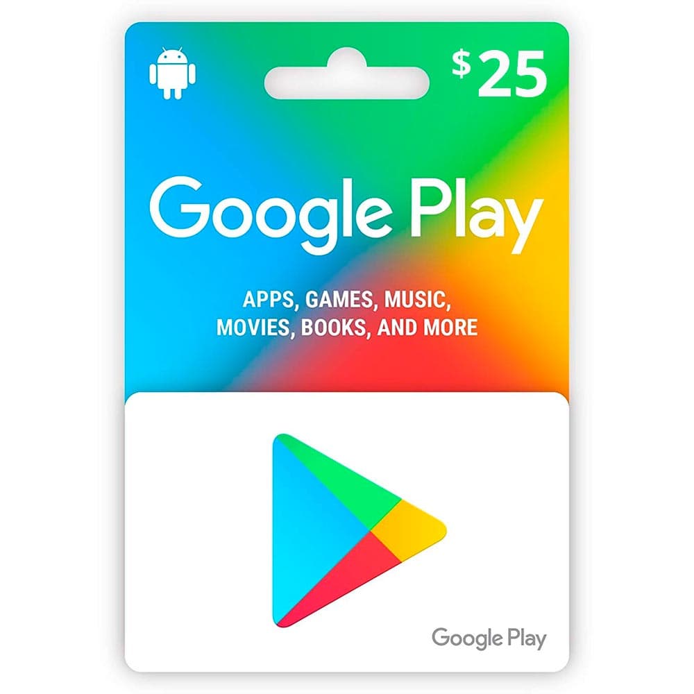 Anúncio: GOOGLE PLAY GIFT CARD 25$