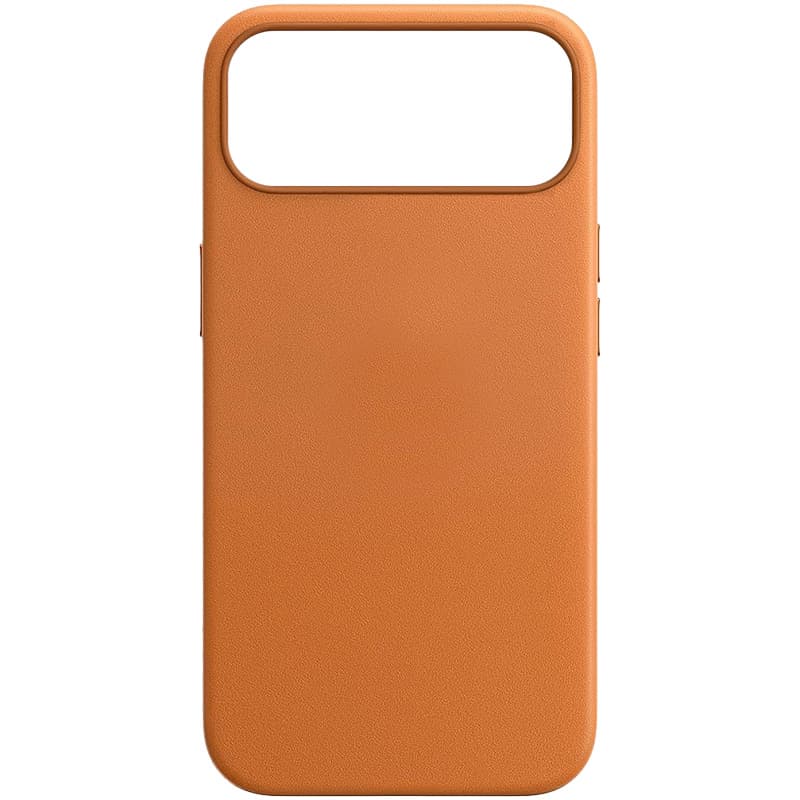Anúncio: CAPA APPLE 17 PRO MAX LEATHER MAGSAFE LARANJA