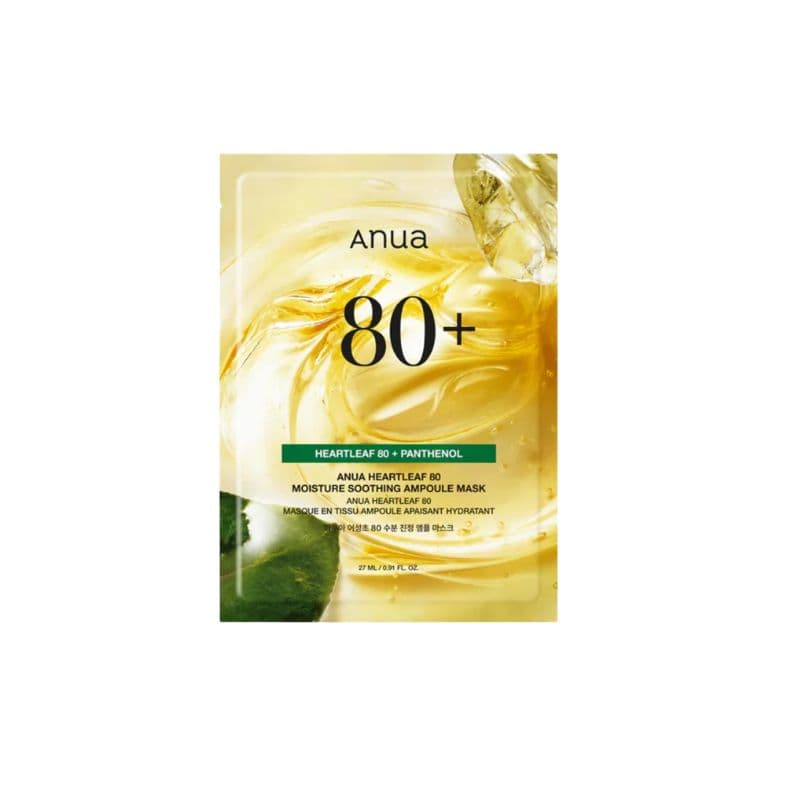 Anúncio: ANUA HEARTLEAF 80+PANTHENOL AMPOULE MASK 27ML
