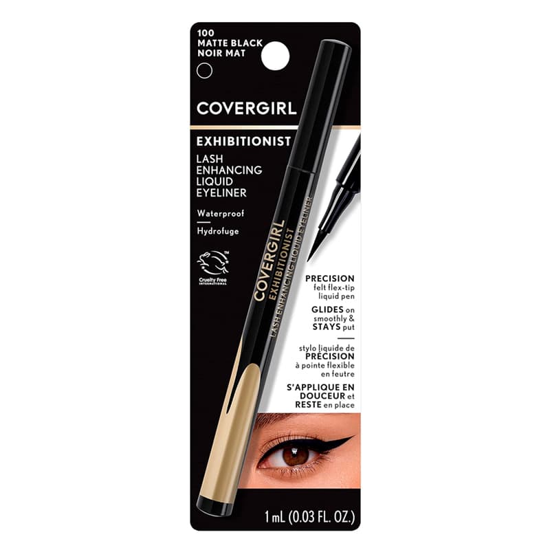 Anúncio: COVERGIRL EXHIBITIONIST LASH ENHANCING LIQ EYELINE