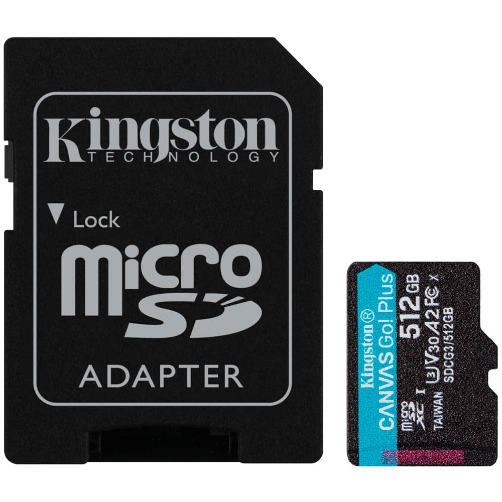Anúncio: Cartão de Memória Micro SDCG4/SDXC Kingston Canvas Go Plus SDXC 512GB 200MB/s Classe 10 – SDCG4/SDXC