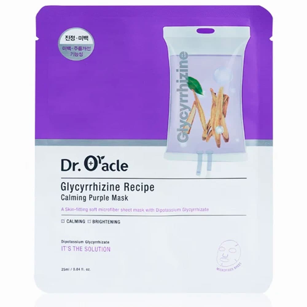 Anúncio: Máscara Dr. Oracle Glycyrrhizine Recipe Calming Purple Mask 25ML